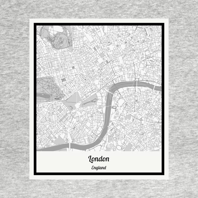 Map of London - England by AeTDesignPT